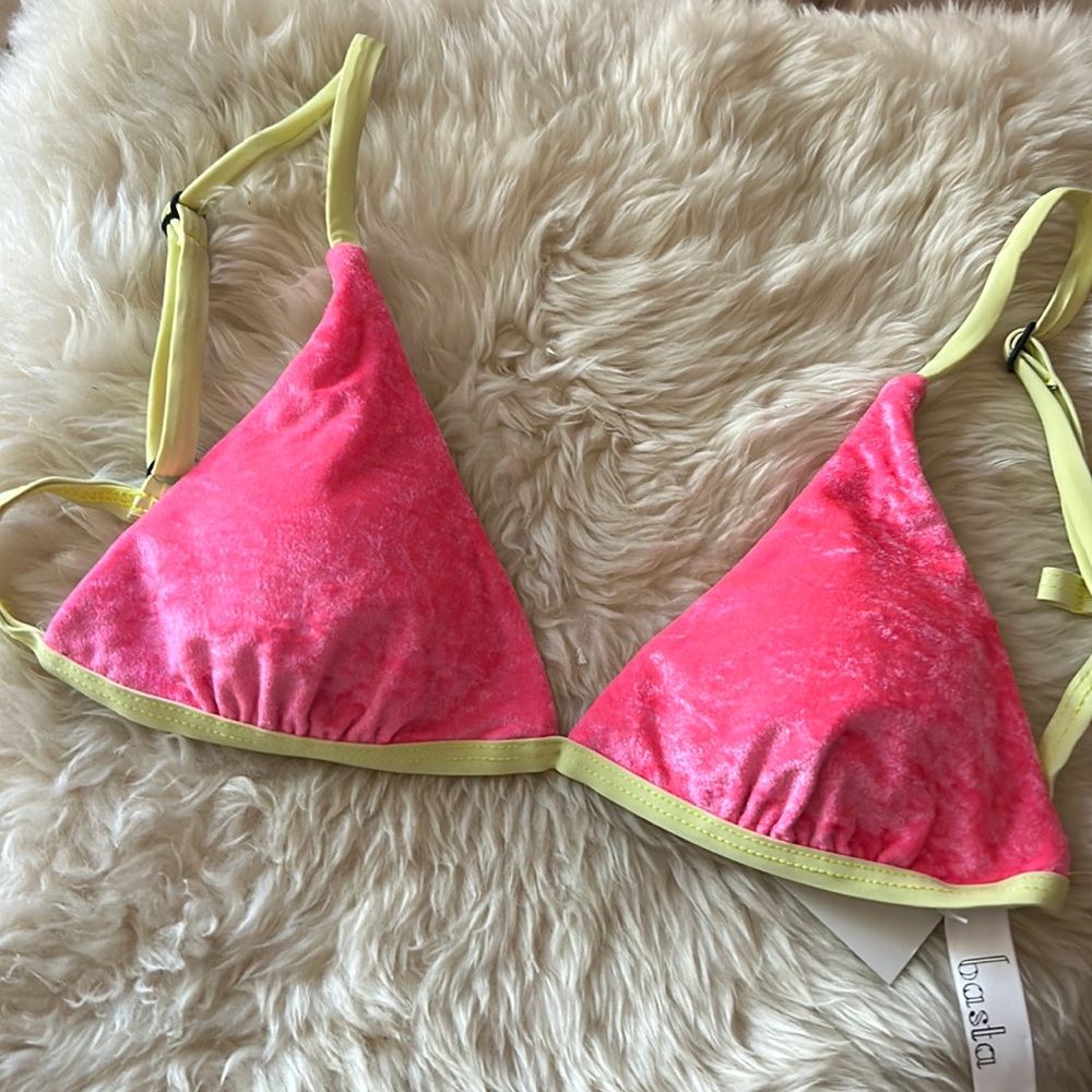Basta surf crushed velvet micro fixed tri bra